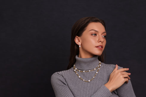 Chunky Freshwater Pearl Long Necklace - House Of Pearls