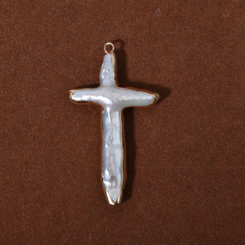 Large Cross Pearl Pendant - House Of Pearls
