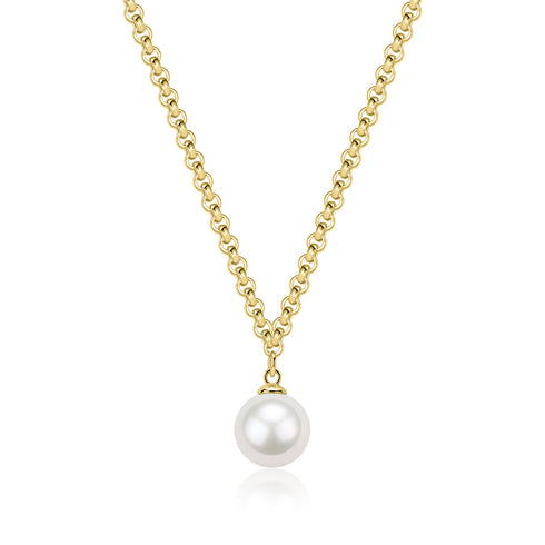 10-11mm Freshwater Pearl & Lorna Pendant - Necklaces made with hand-selected pearls from House of Pearls