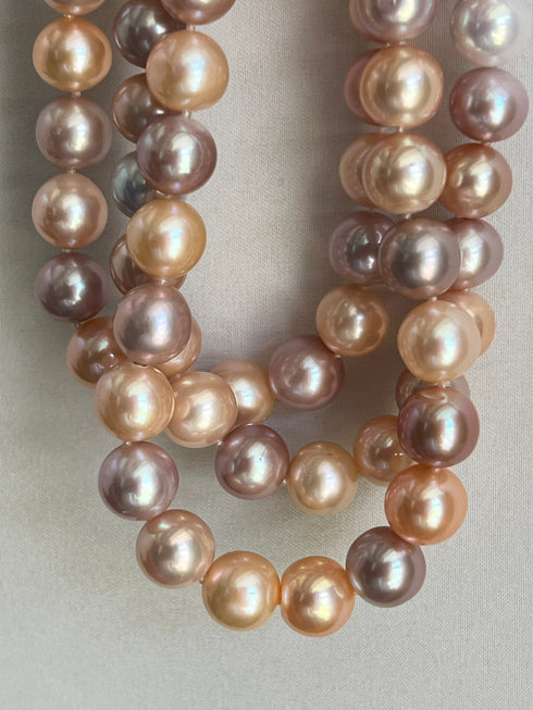 10-11mm Multicolor Freshwater Pearl Strand Necklace - Necklaces made with hand-selected pearls from House of Pearls