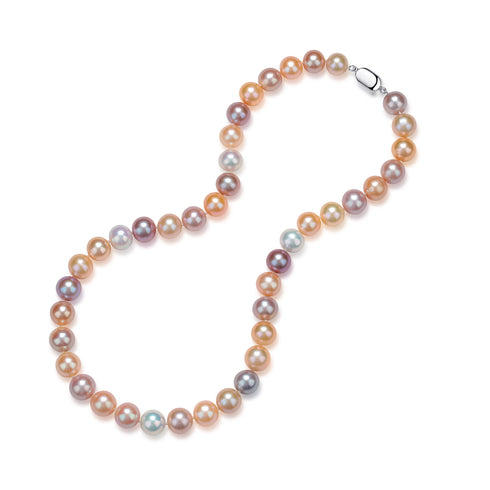 10-11mm Multicolor Freshwater Pearl Strand Necklace - Necklaces made with hand-selected pearls from House of Pearls