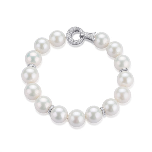 11-13mm White Edison Pearl Bracelet - Bracelets made with hand-selected pearls from House of Pearls