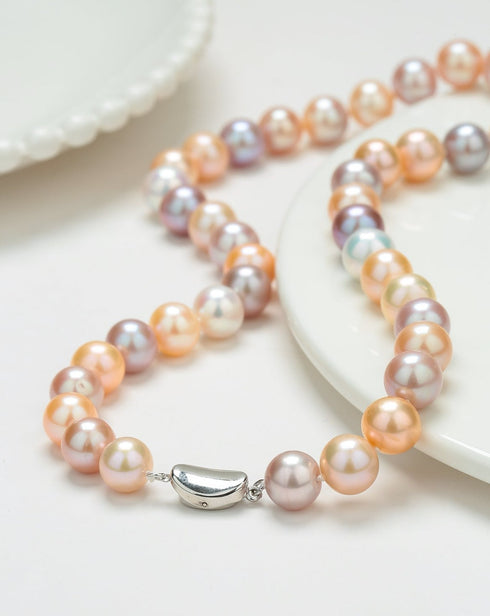 10-11mm Multicolor Freshwater Pearl Strand Necklace - House Of Pearls