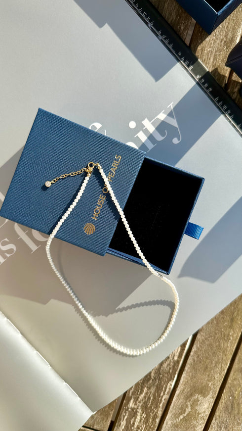 2-3mm White Freshwater Pearls Necklace -AAA Quality - Necklaces made with hand-selected pearls from House of Pearls