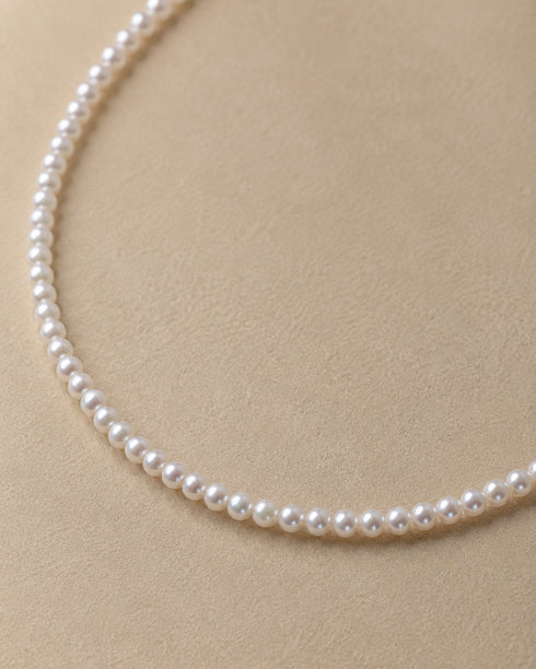 Dainty freshwater pearl necklace strand, 2–3mm pearls, House Of Pearls - JG