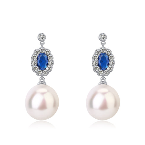 10-11mm Freshwater Pearl & Royal Elegance Baroque Pearl Earrings - House Of Pearls