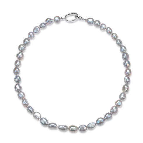 9-10mm Grey Baroque Pearl Necklace - House Of Pearls