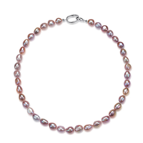 9-10mm Purple Baroque Pearl Necklace - House Of Pearls