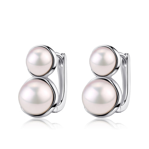Double Freshwater Pearl & Saskia Earrings - House Of Pearls