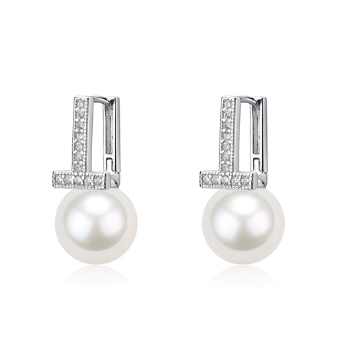 10-11mm Ziconia Pearl & Saskia Earrings - House Of Pearls