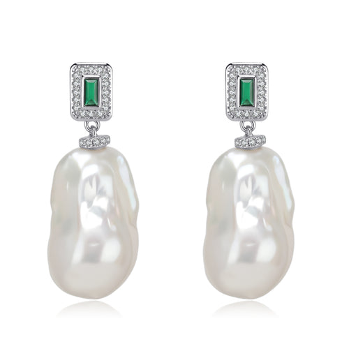 11-13mm Classic Bold Baroque Pearl Earrings - House Of Pearls