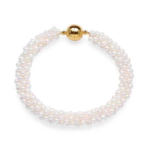 Mini Freshwater Pearls Bracelet with Magnetic Lock - House Of Pearls