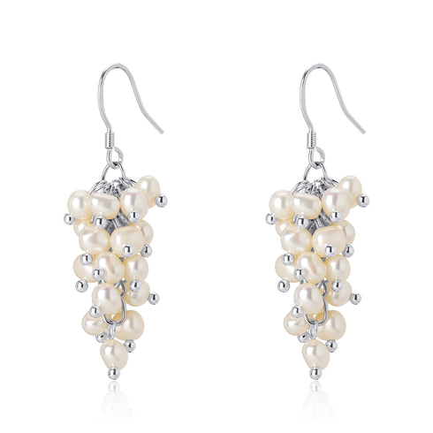2-3mm Freshwater Pearls Grape Shape Earrings - Earrings made with hand-selected pearls from House of Pearls