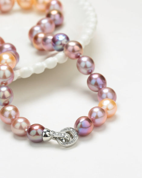 11-14mm Multicolor Freshwater Pearl Strand Necklace - Necklaces made with hand-selected pearls from House of Pearls