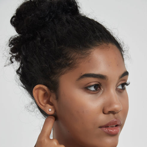 3-6mm Dainty White Akoya Pearl Stud Earrings - Earrings made with hand-selected pearls from House of Pearls