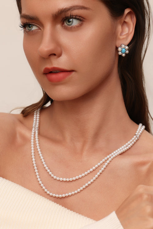 30–33" Freshwater Pearl Necklace – Double Strand