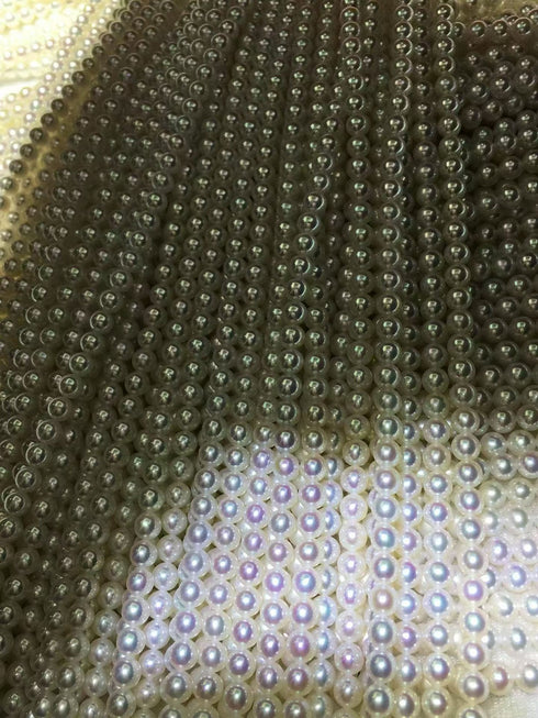 Aurora White Freshwater Pearl Strand Necklace (5–5.5mm)