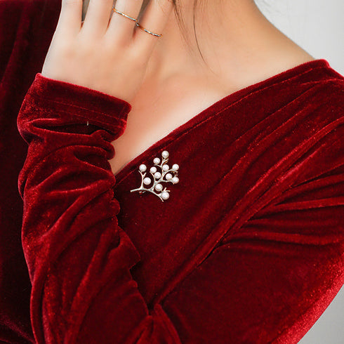 Tree of Happiness Pearl Brooch/Pendant - House Of Pearls