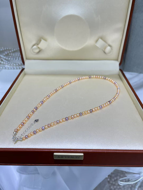 4-5mm Multicolor Freshwater Pearl Necklace - Necklaces made with hand-selected pearls from House of Pearls