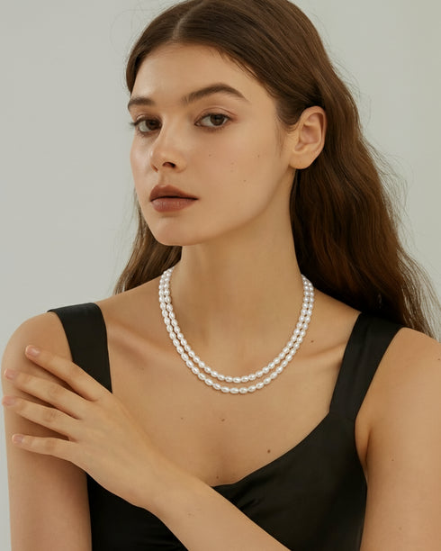 43-Inch Long Freshwater Pearl Endless Necklace - Necklaces made with hand-selected pearls from House of Pearls