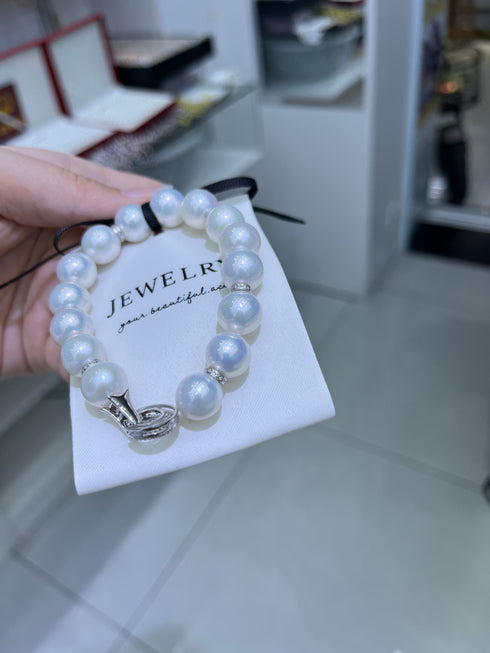 11-13mm White Edison Pearl Bracelet