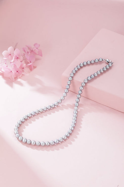 Pearl strand necklace, 5-6mm grey freshwater pearls, House of Pearls-TA