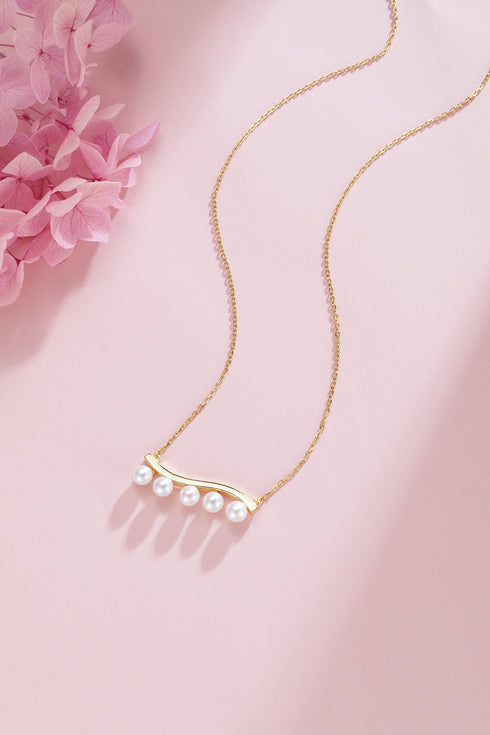 5-6mm Waving Smile Pearls Necklace - Necklaces made with hand-selected pearls from House of Pearls