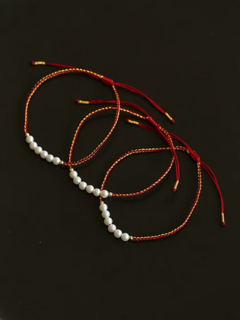 4-5mm Freshwater Baby Pearl Weave Bracelet - House Of Pearls