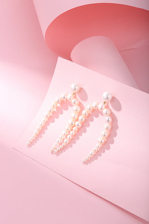 Dynamic Freshwater Pearl Drop Earrings - House Of Pearls