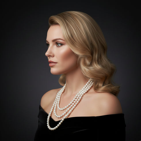 68-inch White Freshwater Pearl Necklace