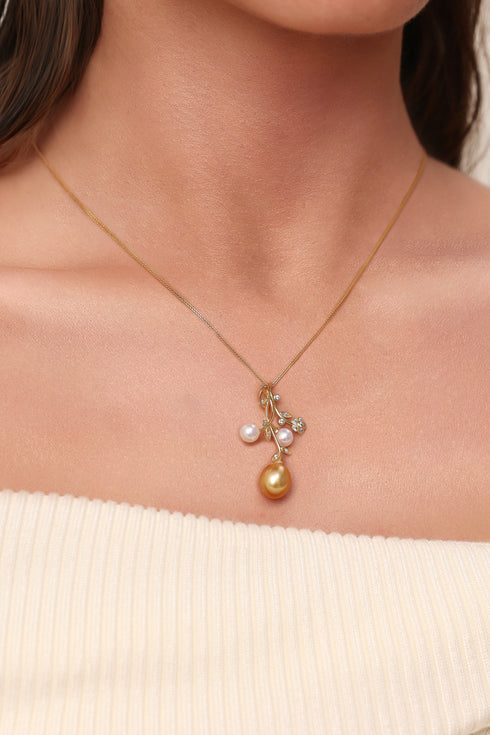 Golden South Sea Pearl Zoey Pendant
