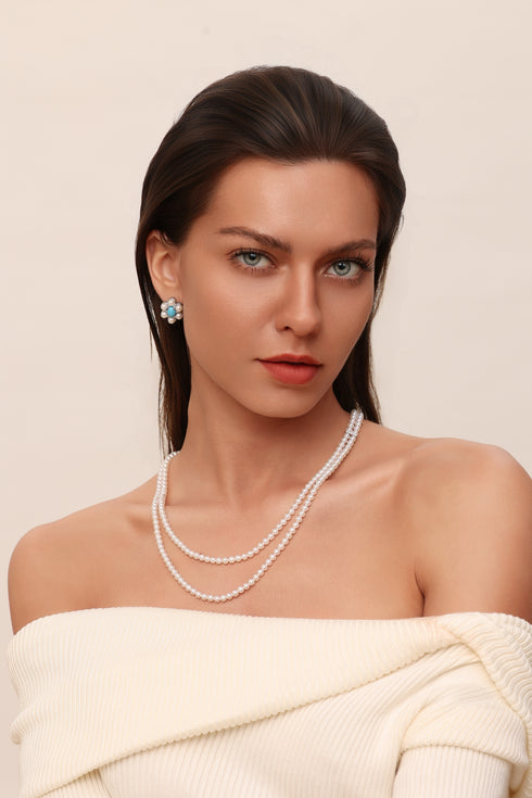 30–33" Freshwater Pearl Necklace – Double Strand