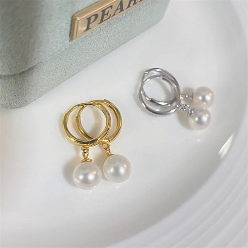 9-10mm Freshwater Pearl Drop Earrings - Earrings made with hand-selected pearls from House of Pearls
