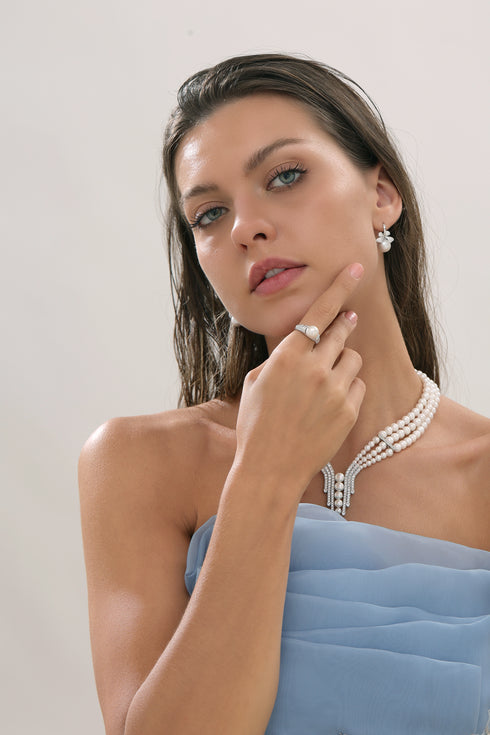 9-10mm Frshwater Edison Pearl Ring - Rings made with hand-selected pearls from House of Pearls