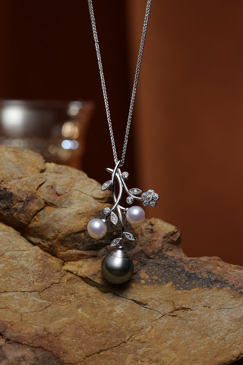 9-10mm Tahitian Baroque Pearl Pendant - Necklaces made with hand-selected pearls from House of Pearls
