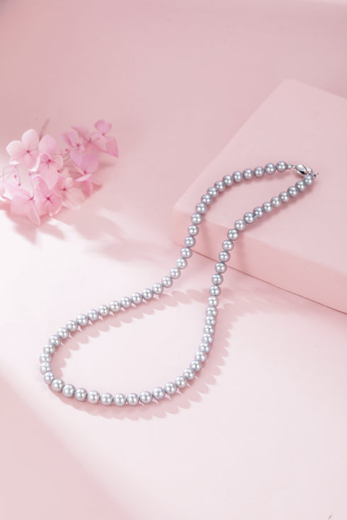 5-6mm Grey Freshwater Pearl Strand Necklace - House Of Pearls