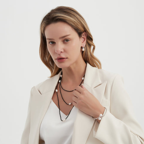 10-11mm Ziconia Pearl & Saskia Earrings - House Of Pearls