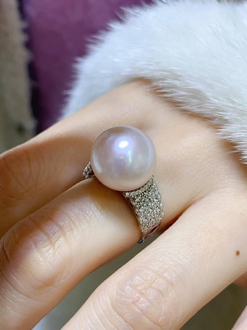 13-14mm Edison Aurora Pearl Statement Ring - LAST PIECE - Rings made with hand-selected pearls from House of Pearls