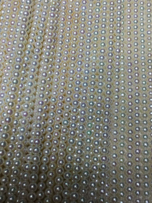 4-5mm Aurora White Freshwater Pearl Strand Necklace - Necklaces made with hand-selected pearls from House of Pearls