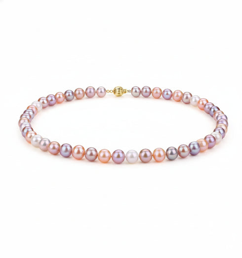 7.5-8mm Multicolor Freshwater Pearl Necklace