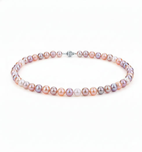 7.5-8mm Multicolor Freshwater Pearl Necklace