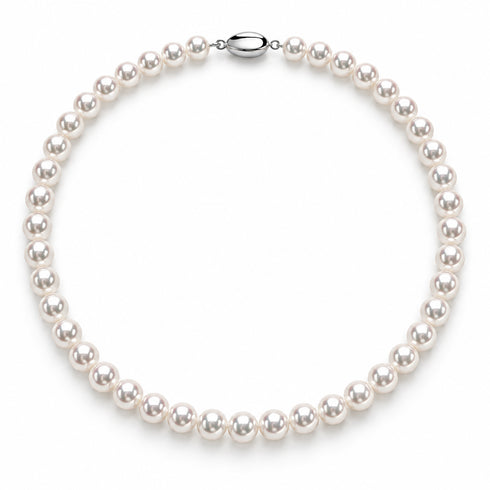 Hanadama Grade Akoya Pearl Necklace, 8.0-8.5mm, PSL Certified by House Of Pearls TA