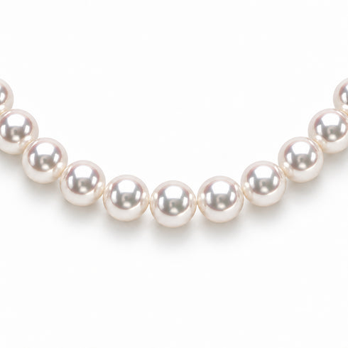 Hanadama Akoya Pearl Necklace, cream-white pearls, House Of Pearls TA