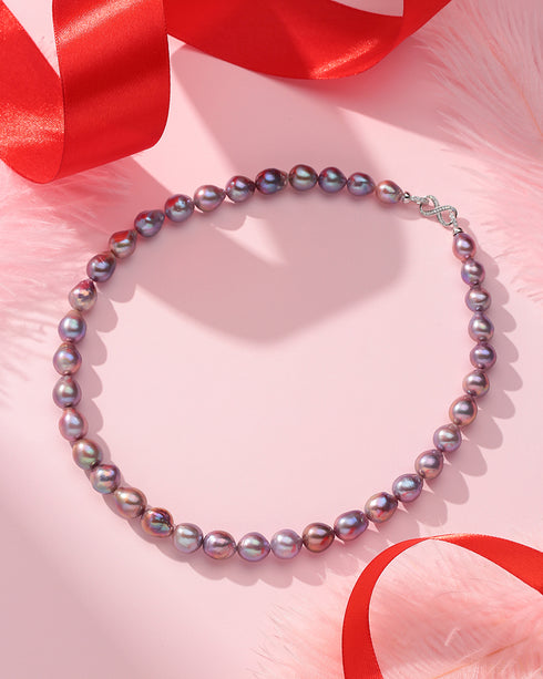 Aurora Colorful Iridescent Baroque Pearl Strand - House Of Pearls