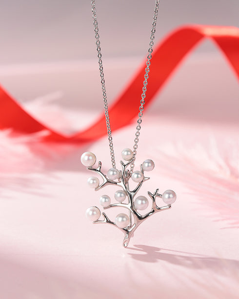 Tree of Happiness Pearl Brooch/Pendant - House Of Pearls