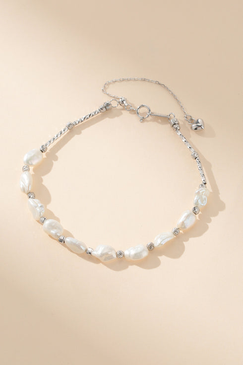 4-6mm Freshwater Keshi Pearl Necklace and Bracelet Set - House Of Pearls