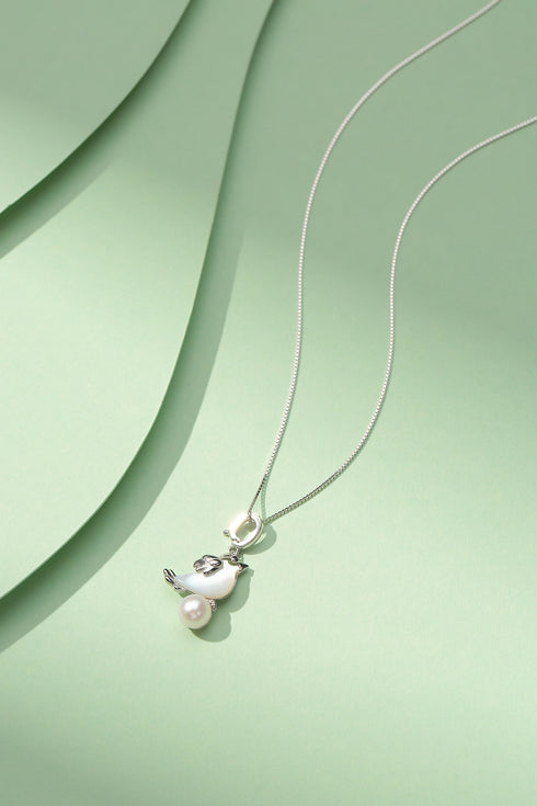 6-7mm Pearl Mother of Pearl Bird Pendant - House Of Pearls