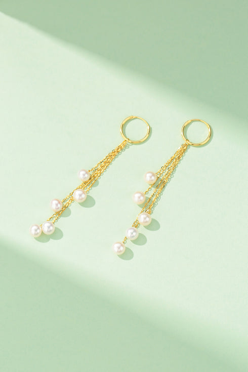 5-6mm Freshwater Pearl & Saskia Earrings - House Of Pearls