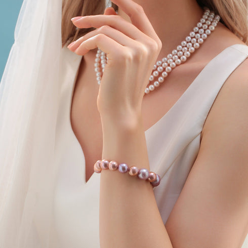 11-14mm Multicolour Edison Pearl Bracelet - House Of Pearls