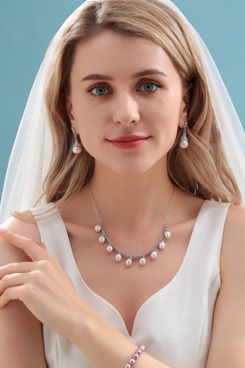 8.5-9mm Smile Drop Pearls Luxury Necklace - House Of Pearls